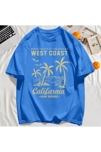 StartMore تي شيرت Y2k Vintage تي شيرت مطبوع عليه ساحل الغرب كاليفورنيا