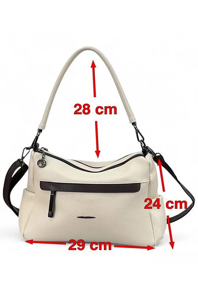 Nas Bag Vera Bag Nas Bag Multi-Compartment Soft and Lightweight Double Strap Shoulder and Crossbody Bag