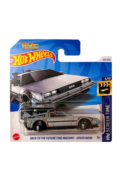 HOT WHEELS Masinuta metalica Hot Wheels 2024 Back to the Future Time Machine, Hover Mode, 1:64, Gri