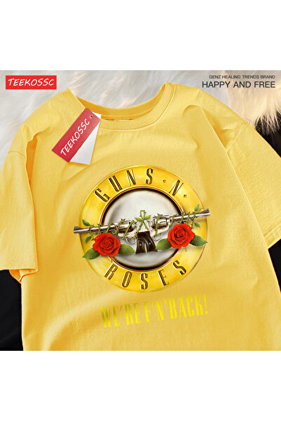 StartMore تي شيرت Y2k Vintage تي شيرت Guns n 'roses نحن العودة