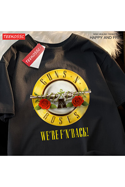 StartMore تي شيرت Y2k Vintage تي شيرت Guns n 'roses نحن العودة