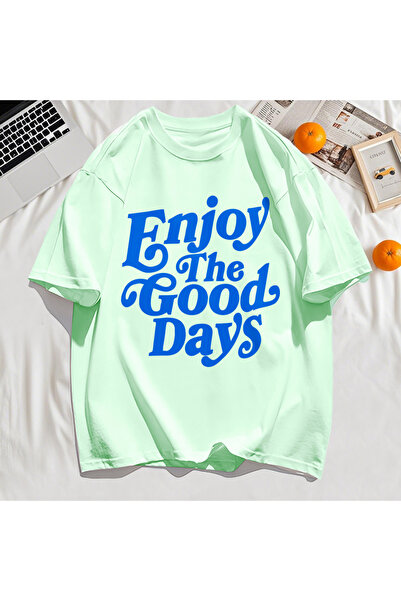 StartMore تي شيرت Y2k Vintage تي شيرت استمتع باليوم الجيد بطباعة الحروف