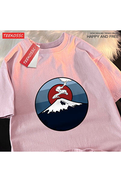StartMore تي شيرت Y2k Vintage تي شيرت Mount Fuji Explosion Stage