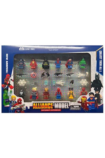 victiny Set 12 figurine Alliance model, VICTINY® Multicolor, 5 cm + Minge Antistres cu Slime - Squeeze Ball