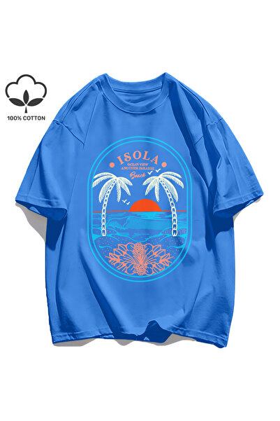 StartMore تي شيرت Y2k Vintage تي شيرت Ocean Vibw Paradibe آخر