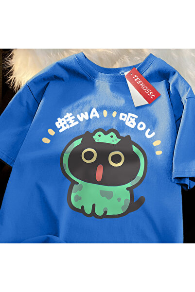 StartMore تي شيرت Y2k Vintage تي شيرت لعب الأدوار على شكل قطة ضفدع