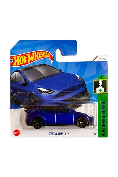 HOT WHEELS Masinuta metalica Hot Wheels, Tesla Model Y, 1:64, Albastru