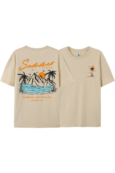 StartMore مجموعة Y2k Vintage T-shirt Tee Summer Again Adventure California