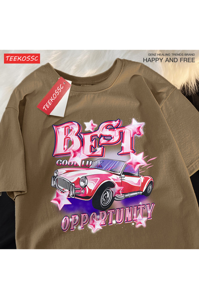 StartMore تي شيرت Y2k Vintage تي شيرت أفضل صفقة Cood Luck