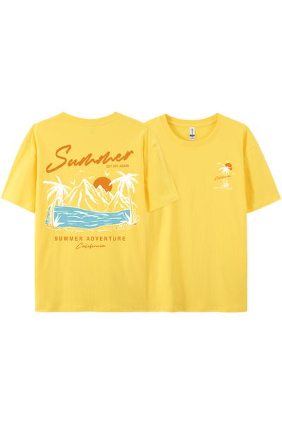 StartMore مجموعة Y2k Vintage T-shirt Tee Summer Again Adventure California