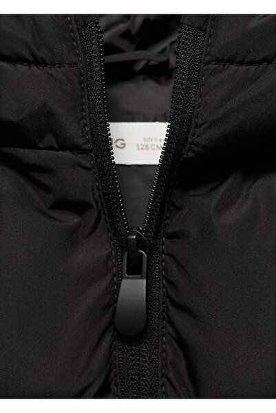 MANGO Kids Kapüşonlu kapitone yelek