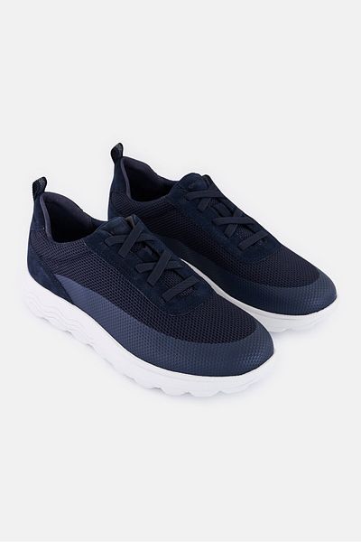 Geox Men U Spherica A Lace Up Casual Shoes, Navy