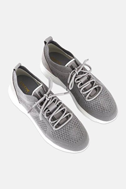 Geox Women Spherica Slip On Sneaker Shoes, Grey