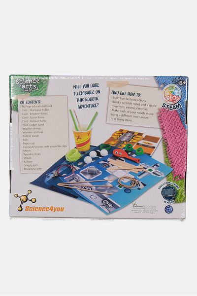 Science 4 You Science Of Arts Crafts Paper Robot Making Kit, White Combo