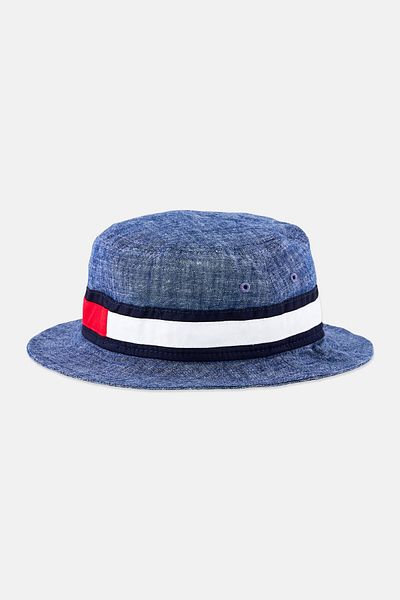 Tommy Hilfiger Men Chambray Bucket Hat, Multicolor