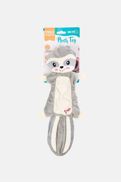 Posh Paws Sloth Plush Dog Toy, Multicolor
