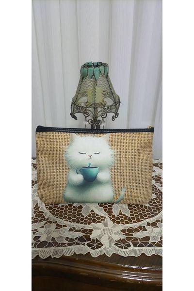 DİGİ PUFF Digipuff Patterned Fabric Portfolio Bag.