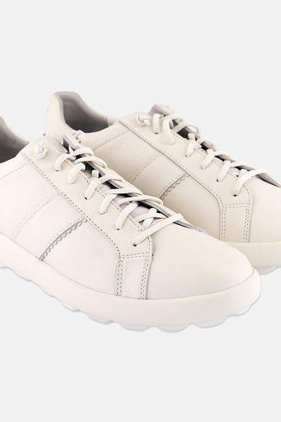 Geox Men Lace Up Casual Shoes, Off White