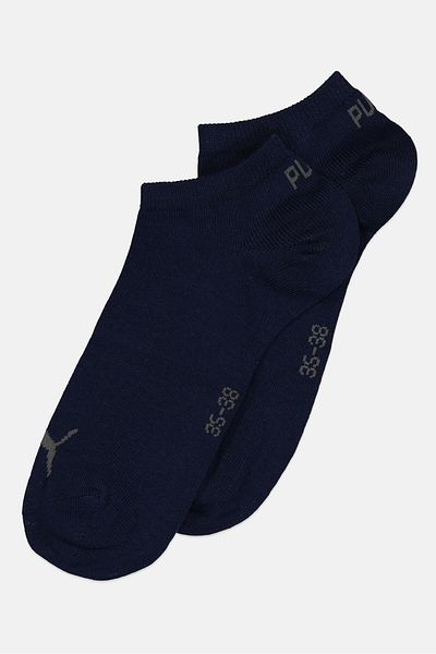 Puma Men Brand Logo Ankle Socks, Navy