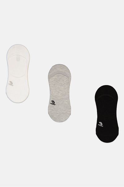 Nordland Men 3 Pairs Invisible Socks, Multicolor