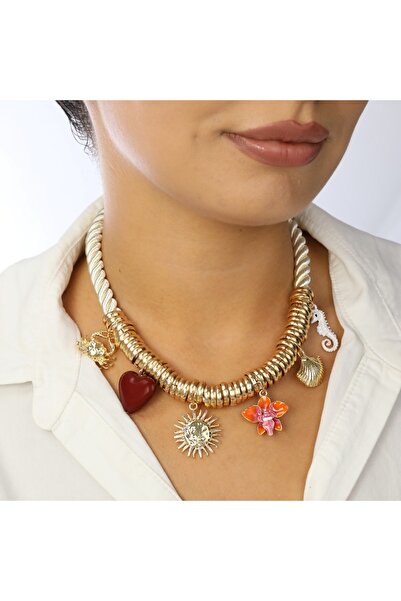 GÜNEBAKAN AKSESUAR Altın Tonlu Kolye