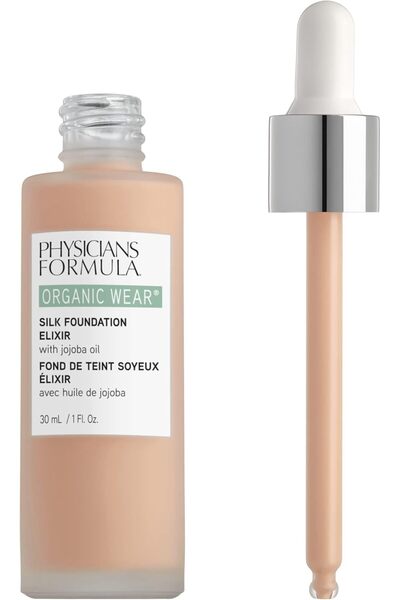 Physicians Formula Organic Wear Silk Foundation Elixir with Jojoba Oil, Full Coverage - Fair