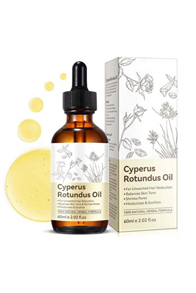 NOVA KISS Ulei de Cyperus Rotundus pentru reducerea creșterii părului nedorit, formulă 100% naturală, NOVA KISS®, 60 ml