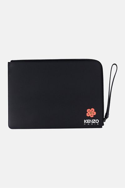 Kenzo Men Brand Logo Tablet Case, Black
