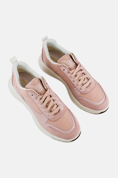 Geox Women D Pgix A Lace Up Casual Shoes, Pink