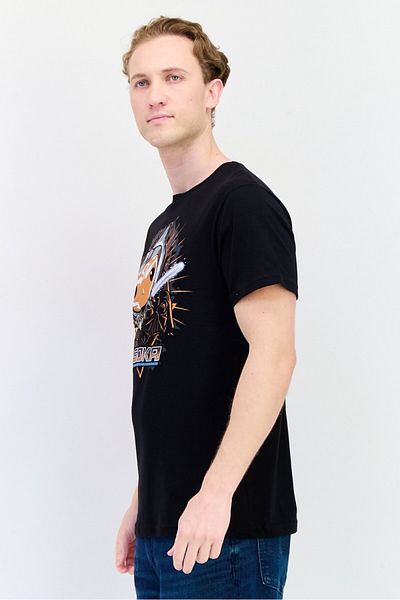 Funko Men Crew Neck Short Sleeve Graphic Print T-Shirt, Black