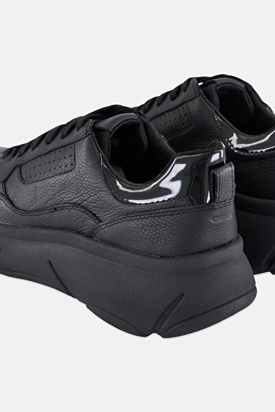 Geox Women D Nebula 2 Lace Up Sneakers, Black