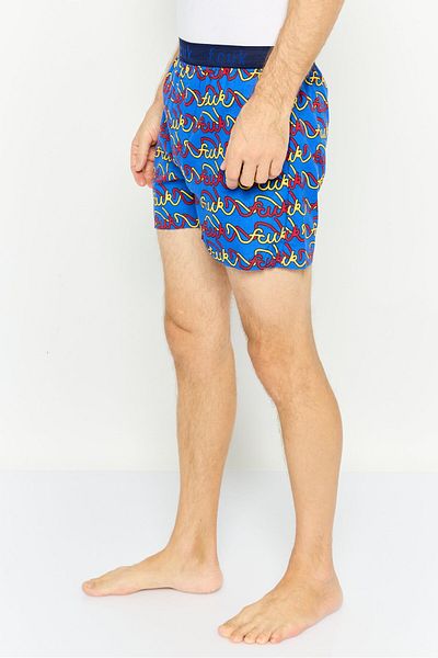 French Connection Men Pull On Brand Logo Boxer, Green