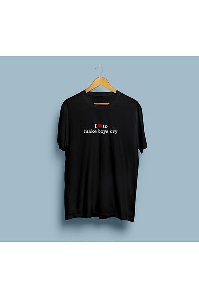 YEACHY Unisex Make Boys Cry εμπριμέ μπλουζάκι