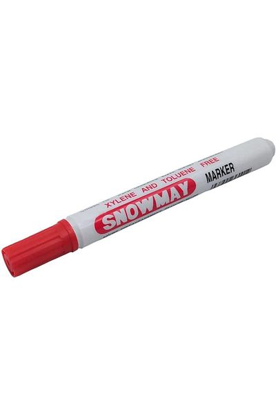 Generic Waterproof Writing, Xylene/Toluene Free Snowmay Marker Pen Chisel Tip 12 Pcs/Pack, Instant Dry/- Red
