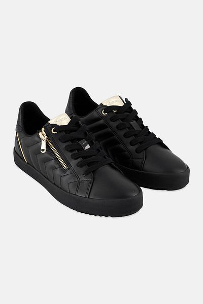 Geox Women Blomiee D Lace Up Sneakers, Black