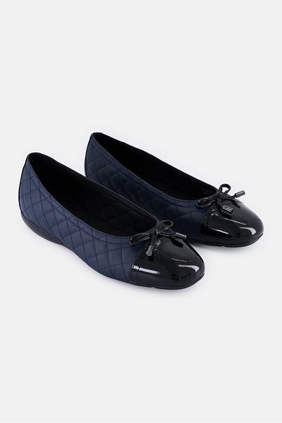 Geox Women Wide Fit D Annytah Slip On Flats, Navy