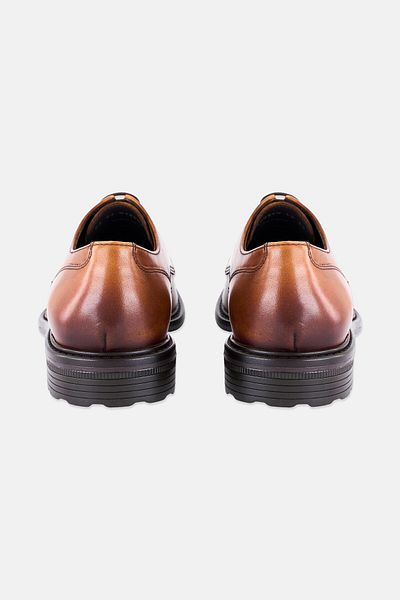 Geox Men Walk Pleasure Lace Up Formal Shoes, Brown