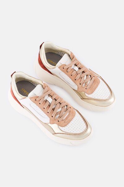 Geox Women Nebula 2,0 Lace Up Casual Shoes, Multicolor