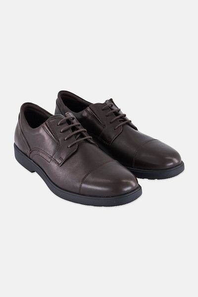 Geox Men Spherica Ec 11 Lace Up Casual Shoes, Dark Coffee