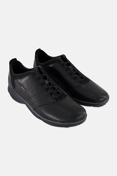 Geox Men U Nebula Lace Up Casual Shoes, Black