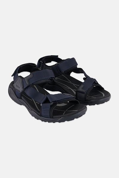 Geox Men Terreno Grip Velcro Sandals, Navy