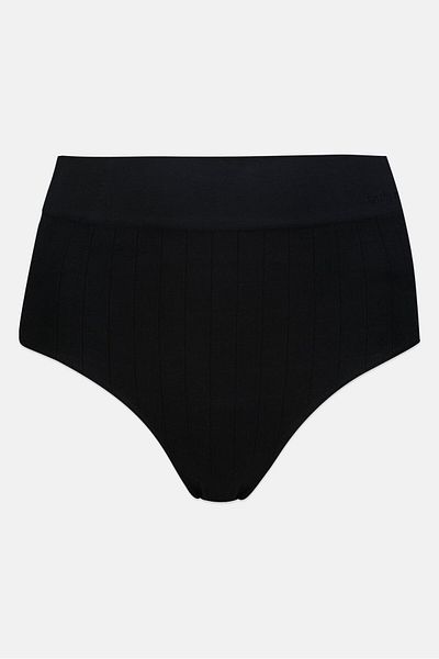 Kathy Ireland Women 3 Pieces Plus Size Brand Logo Seamless Brief, Multicolor