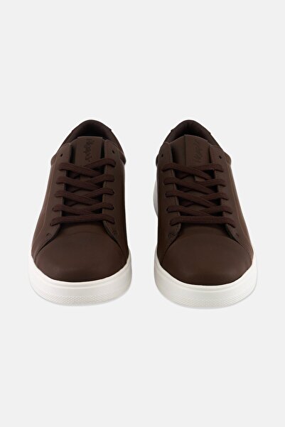 Algspar Men Lace Up Shoes, Dark Brown