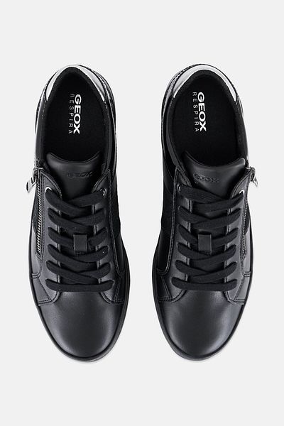 Geox Women D Blomiee Lace Up Casual Shoes, Black