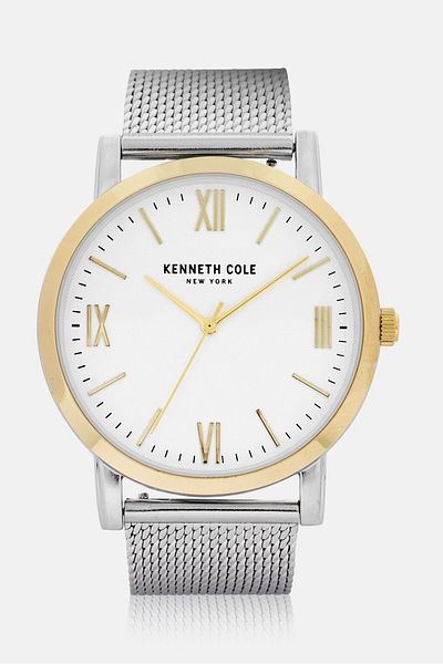 Kenneth Cole Men KCWGG2272161 Stainless Steel Analog Watch 44 mm, Silver