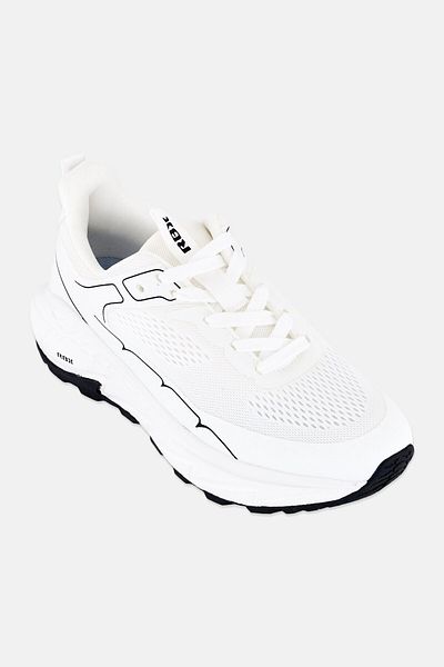 RBX Men Lace Up Brand Logo Running Shoes, White