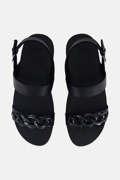 Fitflop Women Lottie Chain Adjustable Sandals, Black