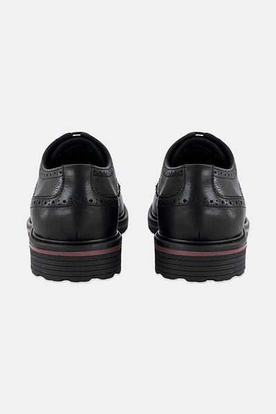 Geox Men U Walk Pleasure C Lace Up Leather Formal Shoes, Black