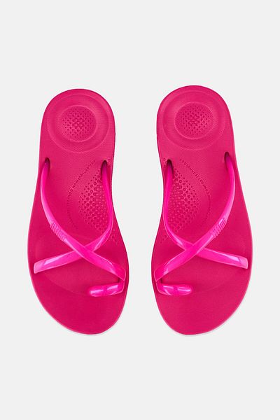 Fitflop صندل نسائي سهل الارتداء من إيكوشيون، وردي