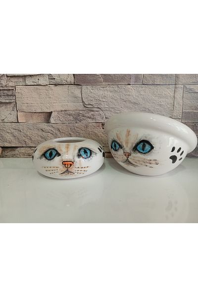 Jasmine Mini Food Bowl, Tiny Cat, Food Bowl, Water Bowl, Small Cat